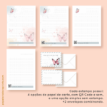 Papel de Cartas | Kit Estampas Variadas | Arquivo PDF - Imagem 3