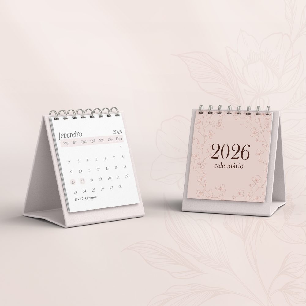 CALENDÁRIO MINI 1 Calendário 2026 de Mesa Mini - Imagem 2