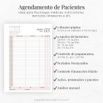 Agenda 2026 de Atendimentos de Consultas Médica, Dentista, Nutricionista, Psicóloga, Terapeuta - Imagem 2
