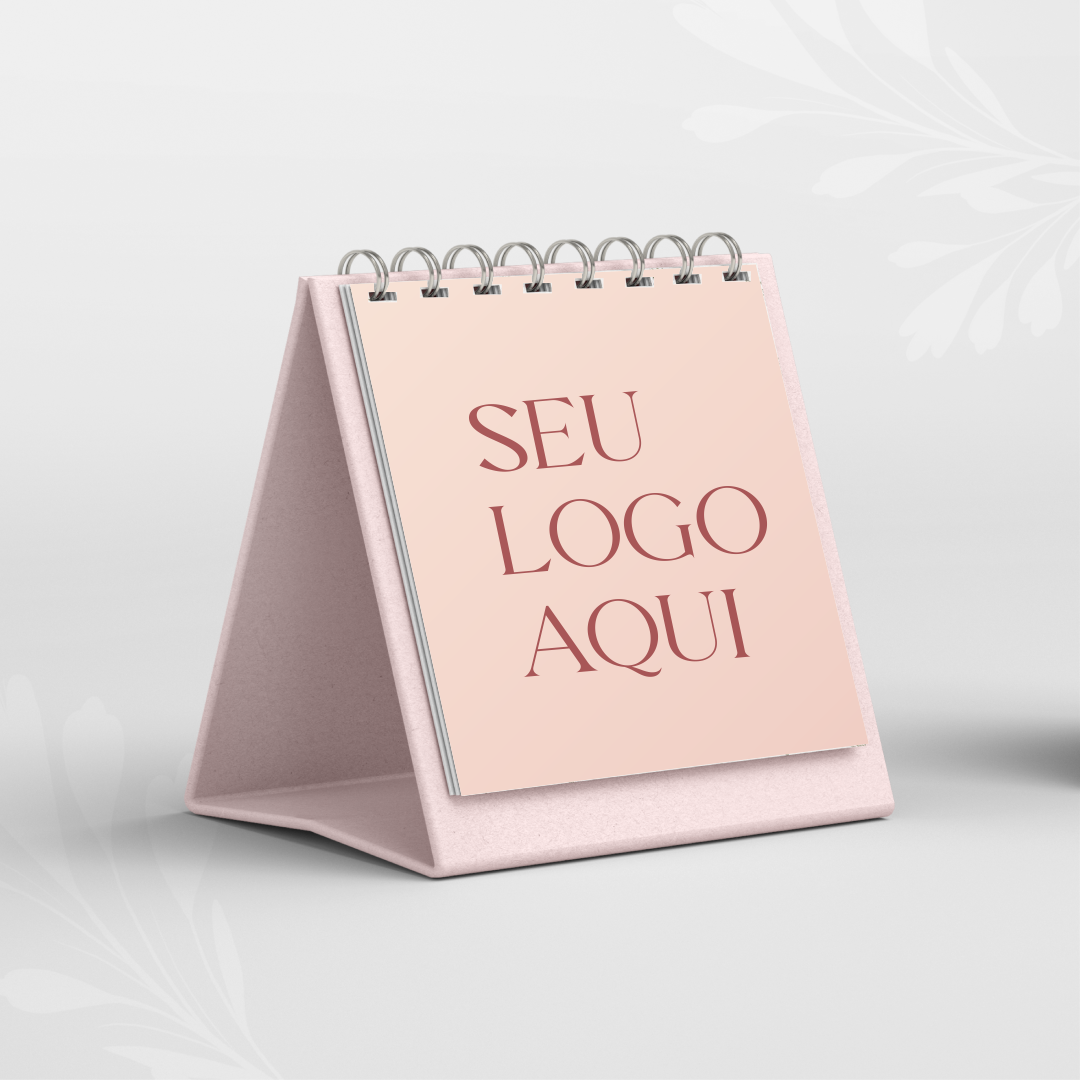 mini calendário com sua marca Calendário 2026 de Mesa Mini - Imagem 4
