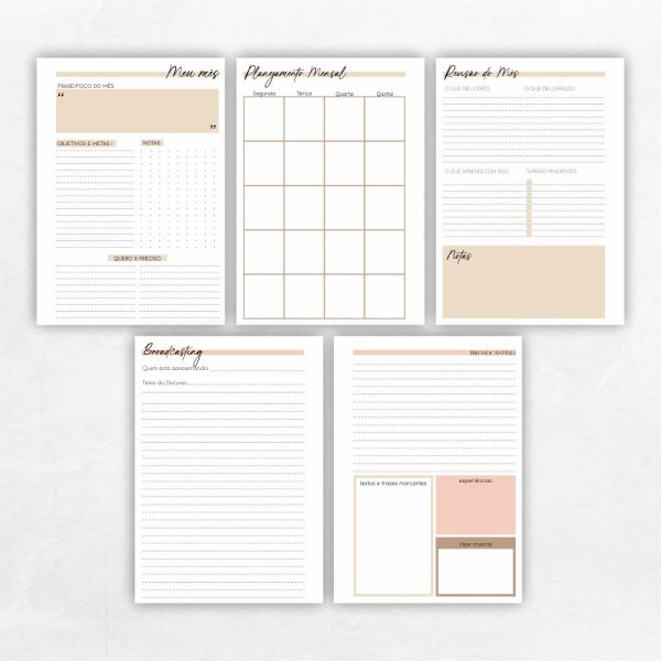 Basic Planner | Coleção Florescer 2026 | Florescer Nude - Imagem 7