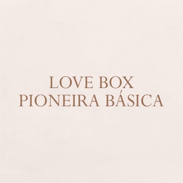 Love Box | Kit Pioneira Básica | Caneta Branca e Porta Canetas Marrom - Imagem 1