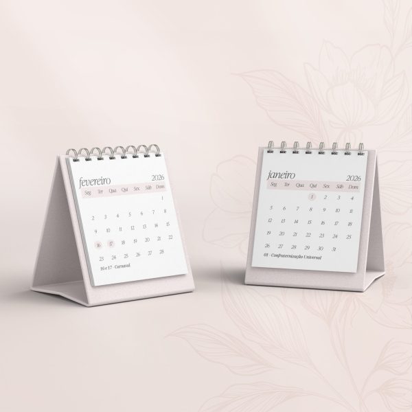Calendário 2026 de Mesa Mini - Imagem 3