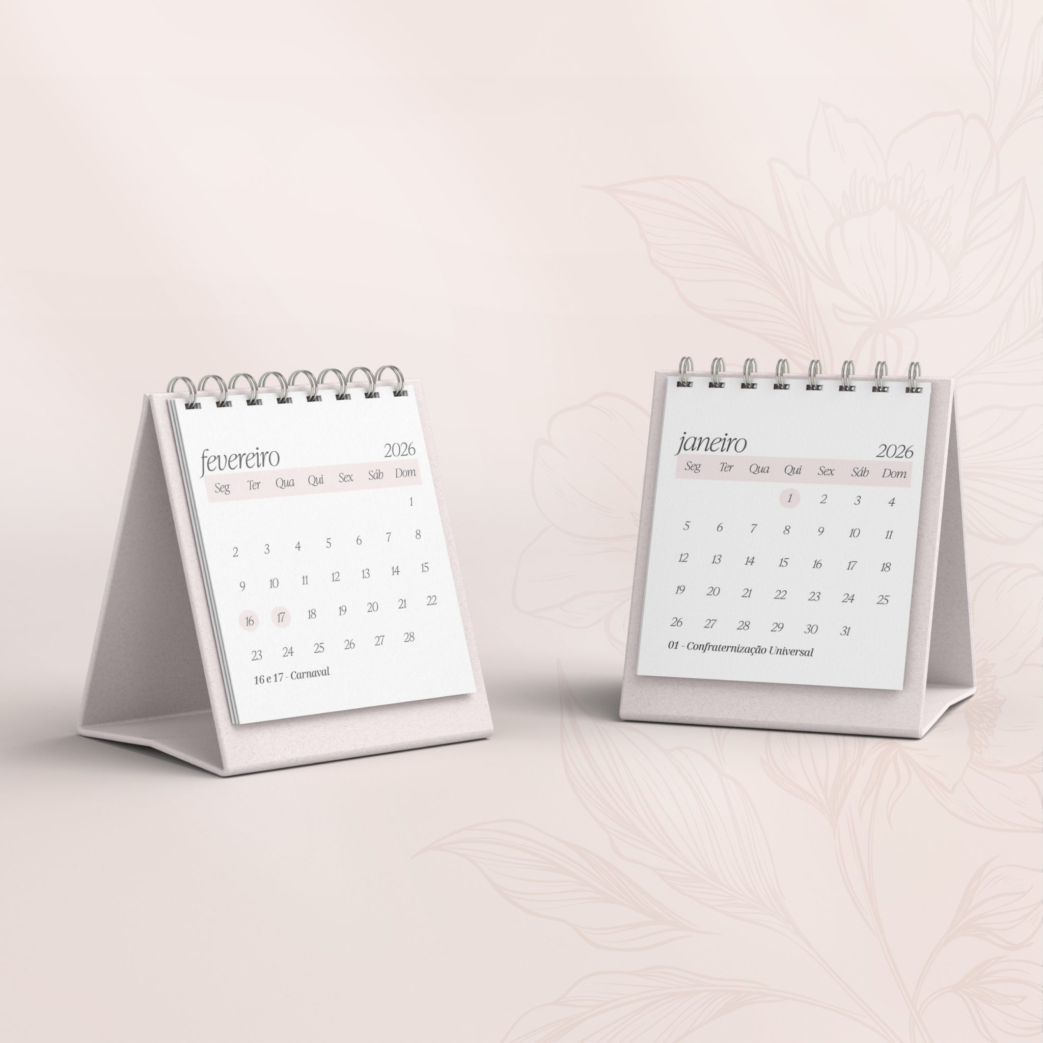 MINI Calendário 2026 de Mesa Mini - Imagem 3